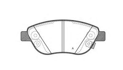 OPEN PARTS bpa085932 -  Комплект тормозных колодок, дисковый тормоз